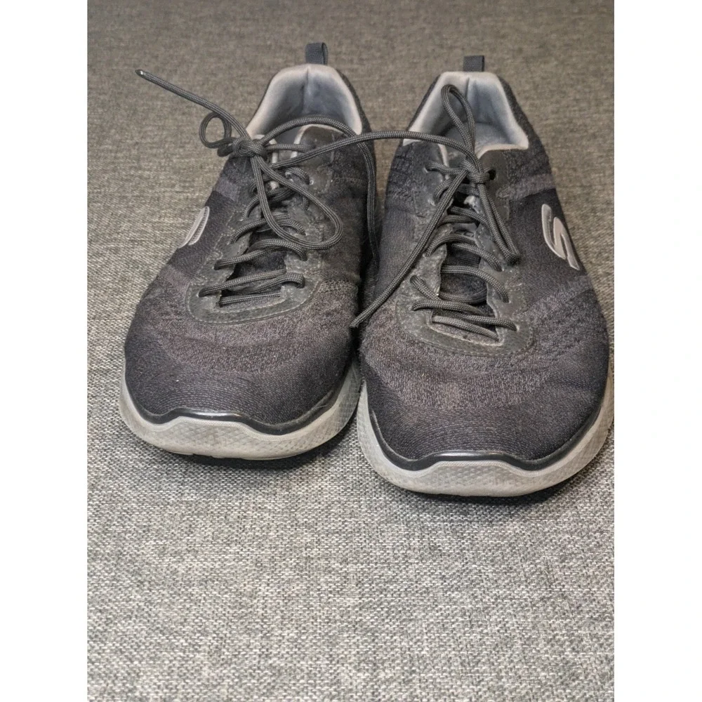 Skechers EQUALIZER 2.0 Skech-Knit Sneakers Mens 11 Extra Wide Fit Charcoal Shoes